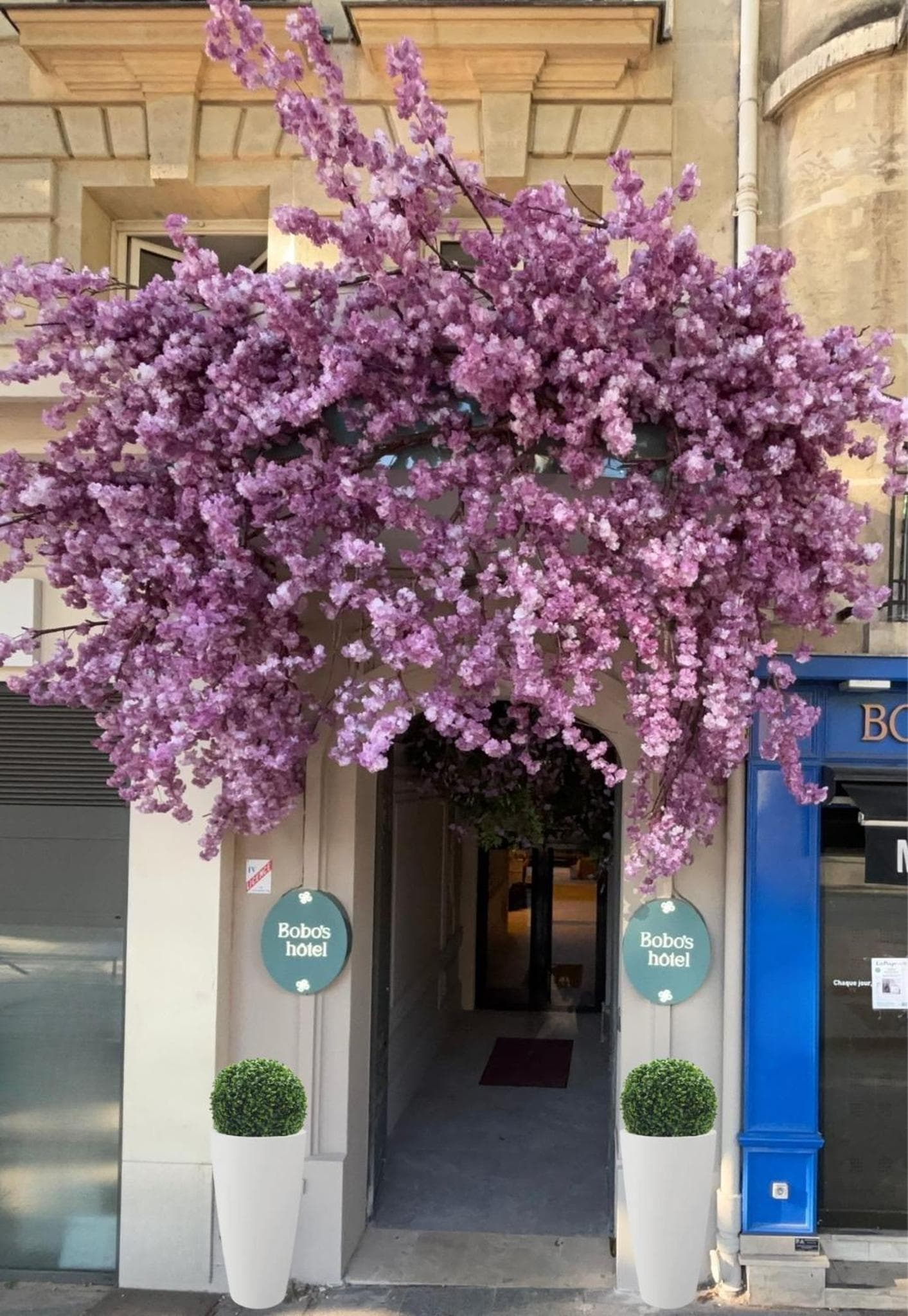 Entrée du Bobo's Hôtel, Paris 14e